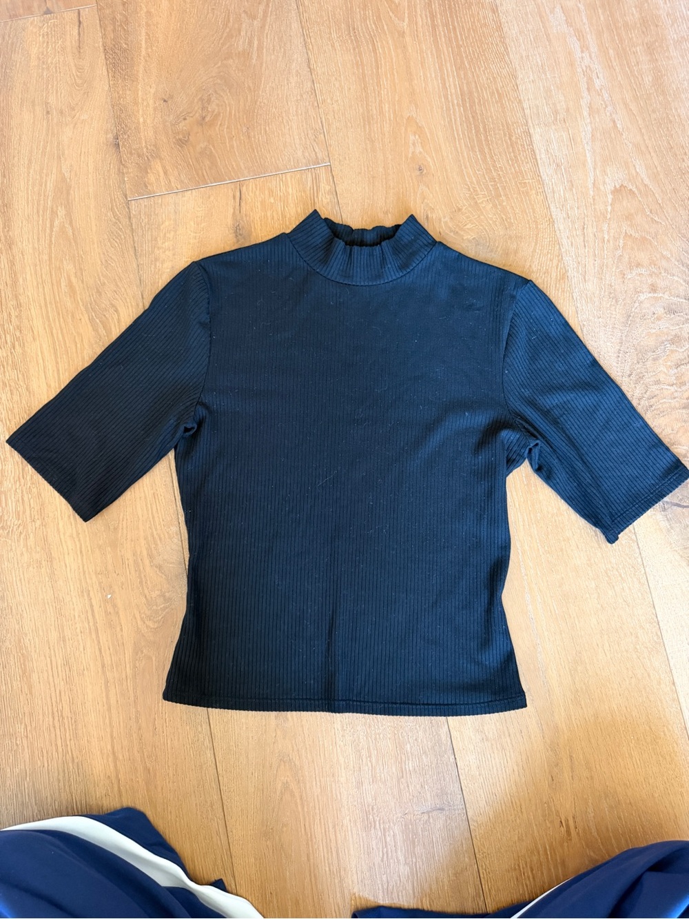 Reformation Basic Black Sleeves Top